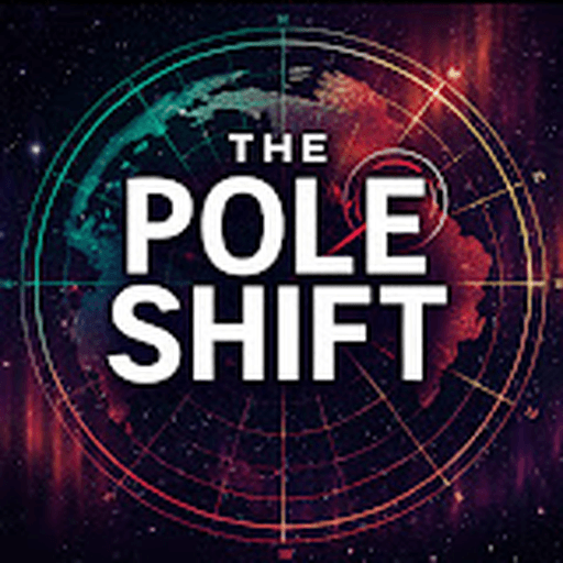 The Pole Shift podcast icon with cosmic radar rings